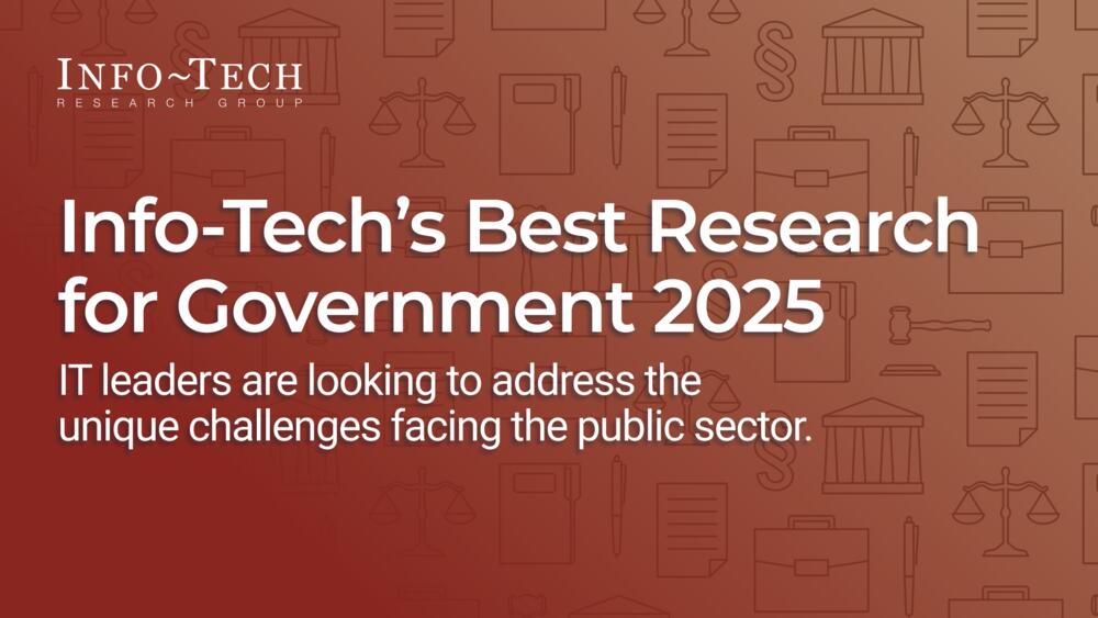 Info-Tech’s Best Research for Government 2025 preview picture