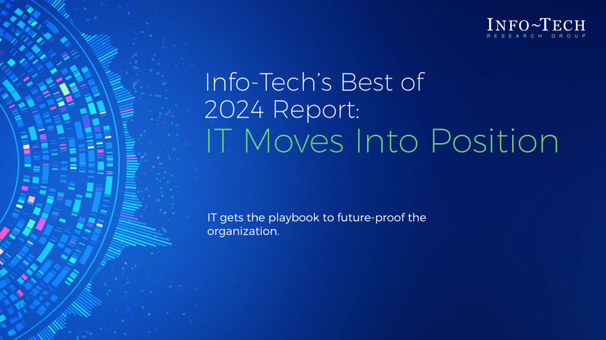 Info-Tech’s Best of 2024 Report: IT Moves Into Position visualization
